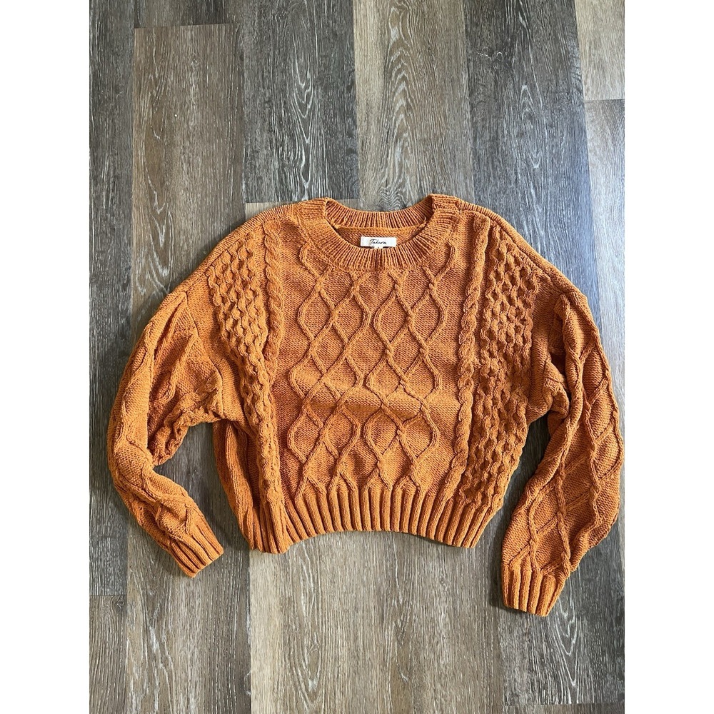 Takara Orange cable knit sweater Size Small